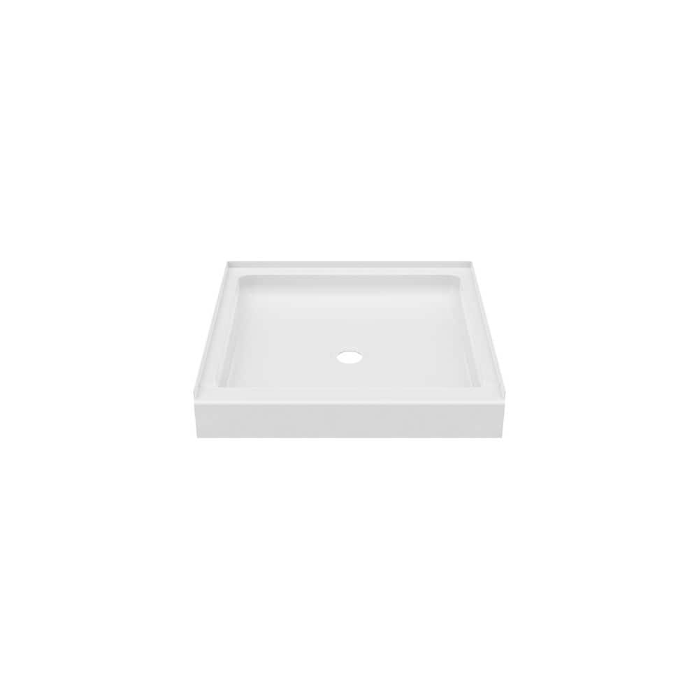Swan Veritek 32 in. x 32 in. Single Threshold Shower Pan in White