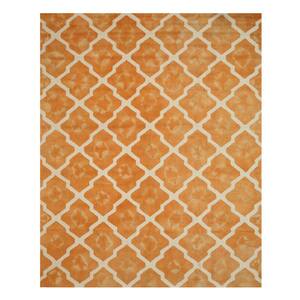 Orange Transitional Tie-dye Moroccan Rug, Area Rug