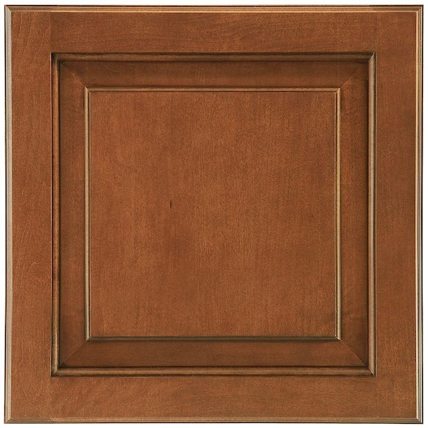 American Woodmark Charlottesville 14 9/16 x 14 1/2 in. Cabinet Door Sample in Auburn Glaze