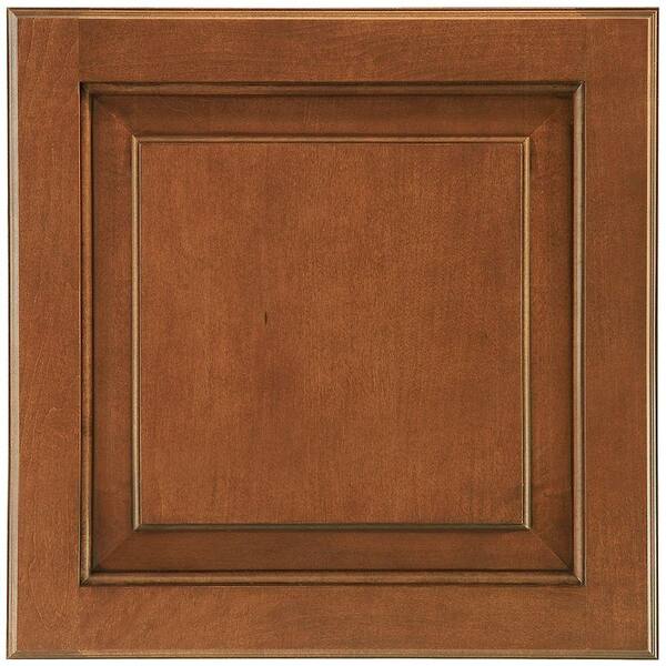 American Woodmark Charlottesville 14 9/16 x 14 1/2 in. Cabinet Door Sample in Auburn Glaze