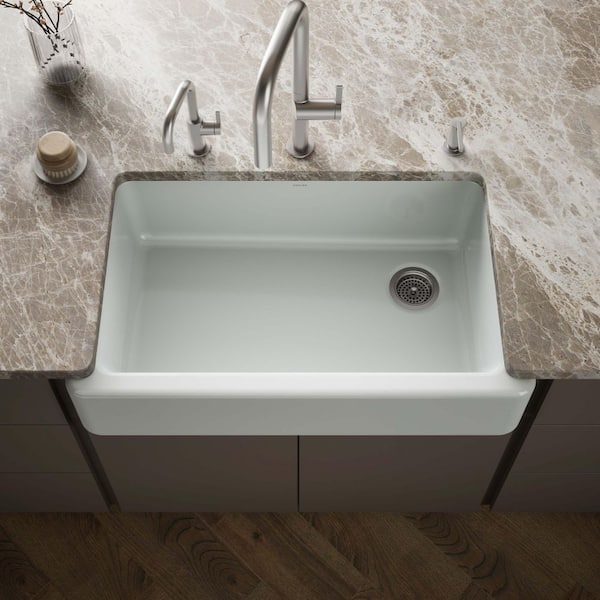 KOHLER Whitehaven Farmhouse/Apron-Front Cast Iron 36 in