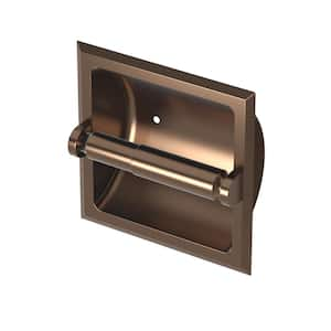 Recessed Toilet Paper Holder in Bronze