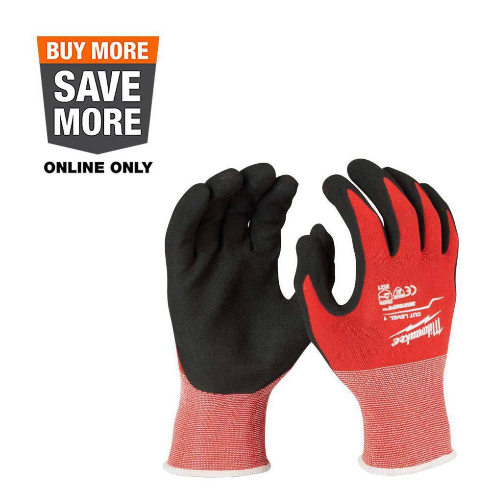 X-Large Red Nitrile Level 1 Cut Resistant Dipped Work Gloves price history on PriceWatchPro