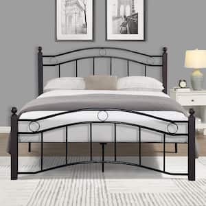 Queen Size Metal Platform Bed Frame with Headboard and Footboard, Sturdy Steel Slat Support/no spring base required