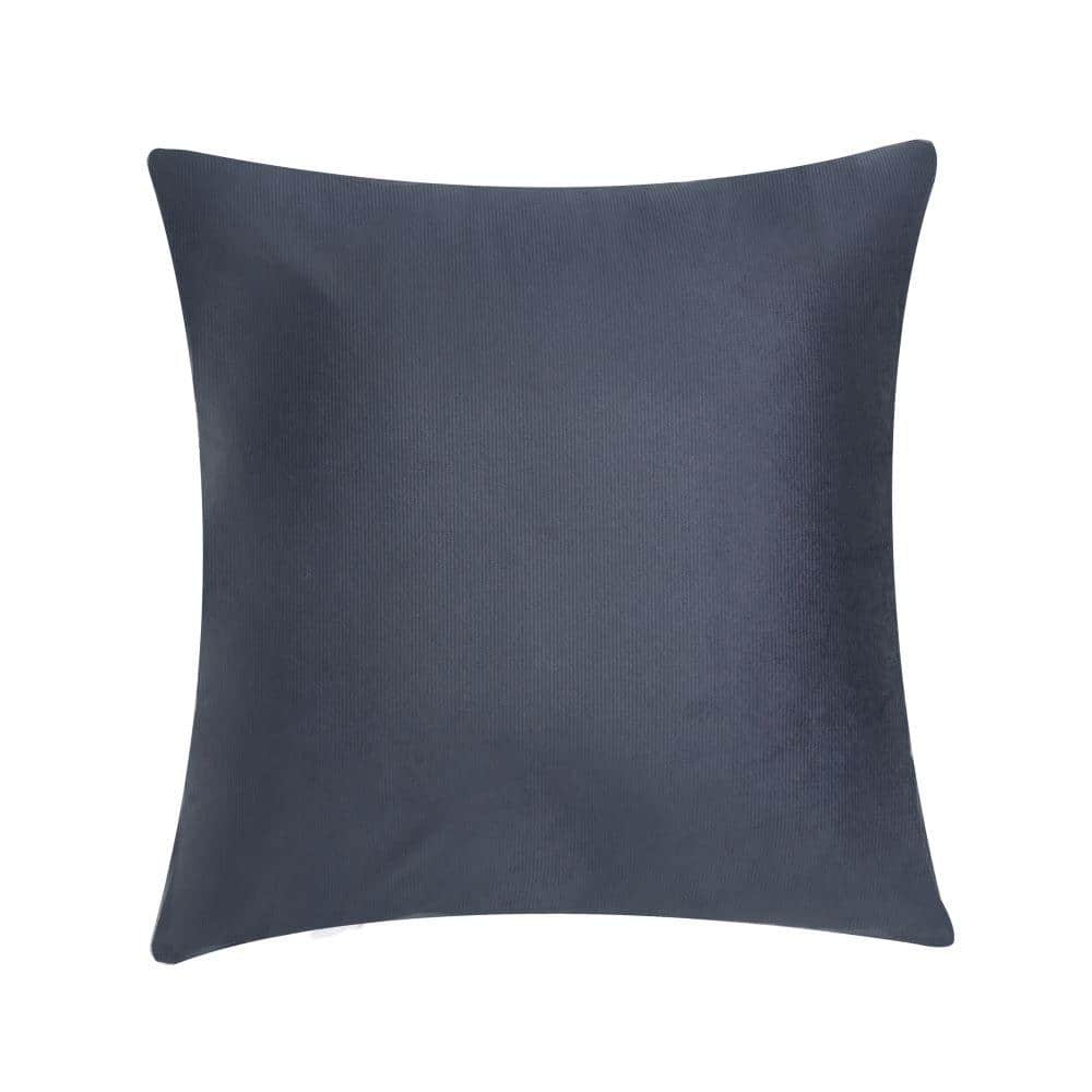 Valletta Navy Polyester 20 in. Square Decorative 20 in. x 20 in. Throw Pill
