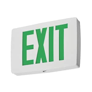 Single Face Red Quantum Die Cast White LED Exit Sign with Battery Backup