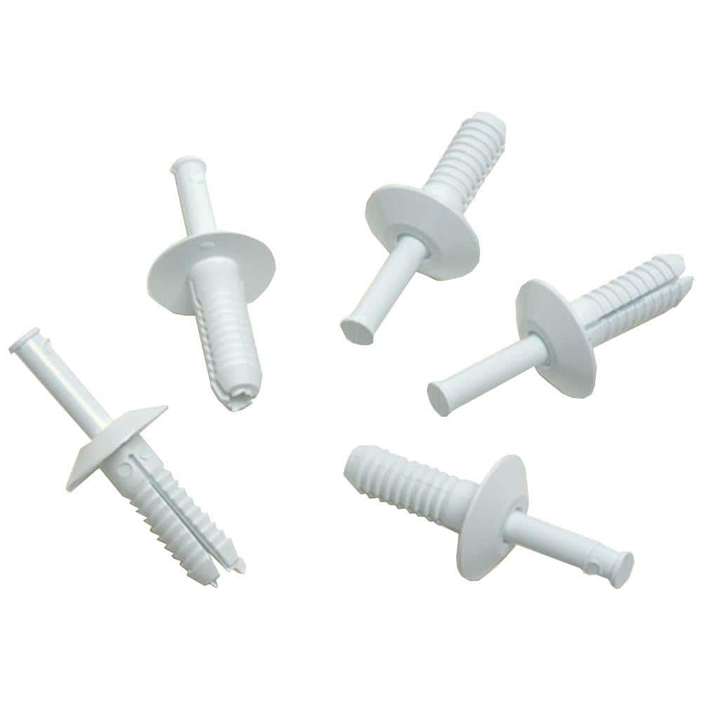 Sequentia Structo Glas FRP 3/4" High Impact White Thermoplastic Drive Rivets 100 