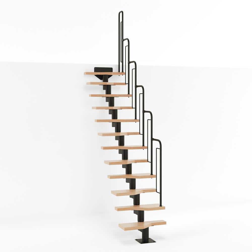 USオリジナル Spiral Staircase レコード Interior Loft SUONO Spiral Staircase 120cm×65cm White Beech