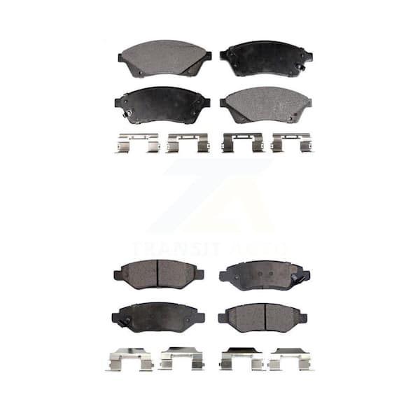 TEC Front Rear Ceramic Brake Pads Kit For Cadillac SRX Saab 9-4X KTC-100202