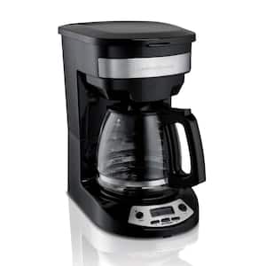 12 Cup Black and Stainless Steel Programmable Coffee Maker