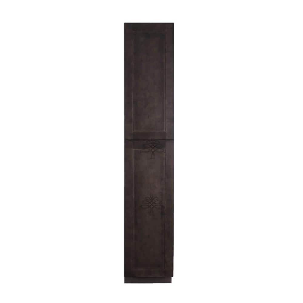Lancaster Shaker Assembled 18 in. x 96 in. x 27 in. Tall Pantry with 2-Doors in Vintage Charcoal price history on PriceWatchPro