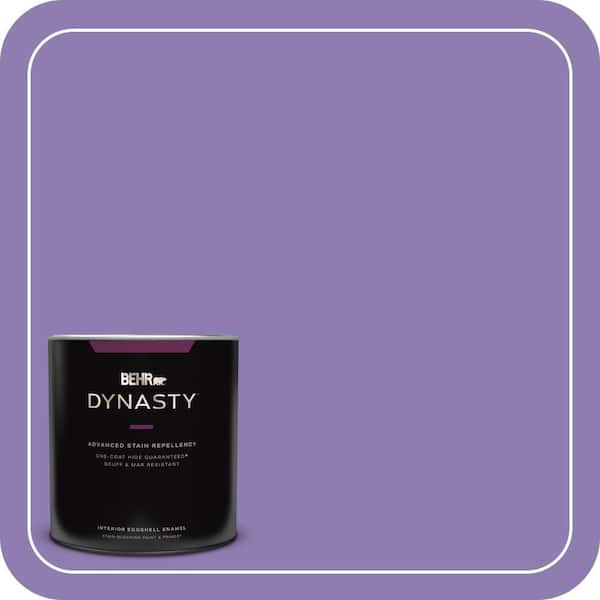 BEHR DYNASTY 1 qt. #PPU16-04 Purple Agate Eggshell Enamel Interior Stain-Blocking Paint and Primer