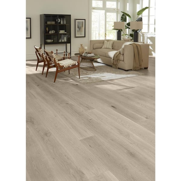 Take Home Sample - Ice Caps White Oak Water Resistant Engineered Hardwood Flooring