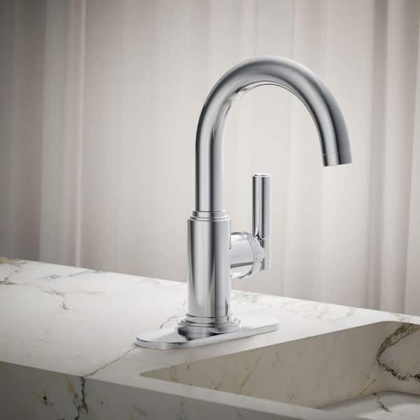Torrington Single Handle Single Hole Bathroom Faucet in Polished Chrome