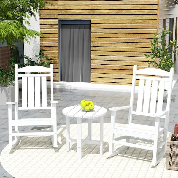 Home depot white outdoor best sale rocking chairs