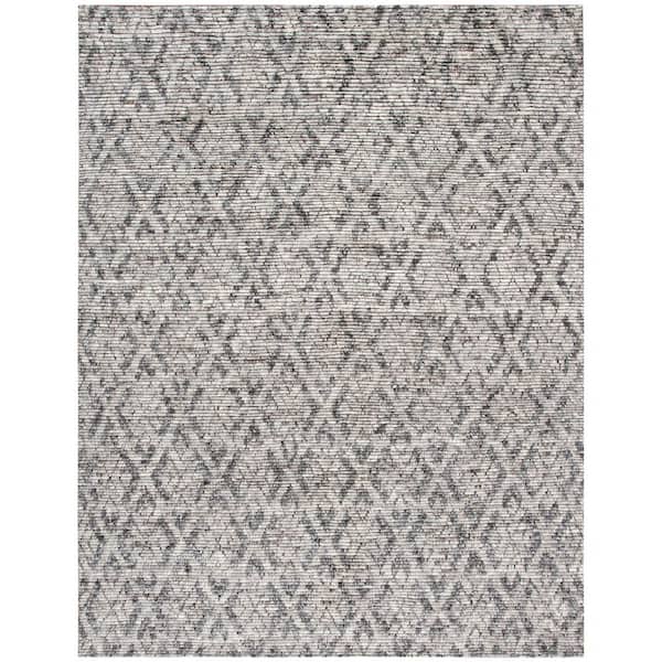 Tibetan 8 ft. x 10 ft. Gray Tribal Area Rug