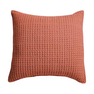 Mills Waffle Adobe 20 in. x 20 in. Throw Pillow
