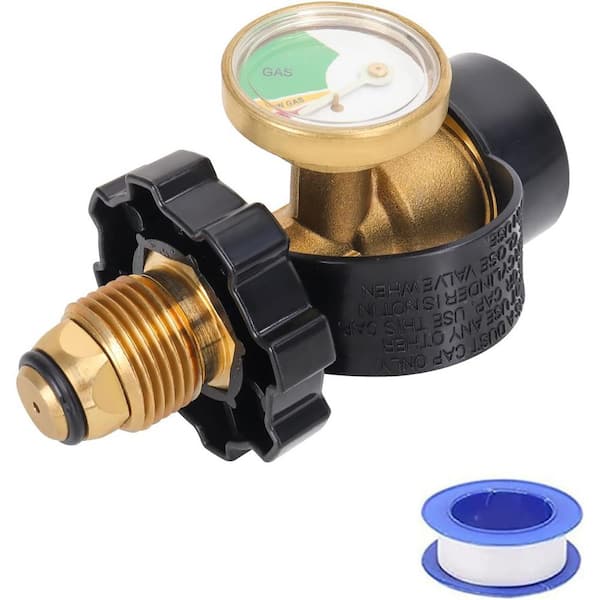 Propane Tank Gauge Level Indicator Leak Detector Universal for RV Camper BBQ Gas Grill Heater Qcc1 Type1 Connection