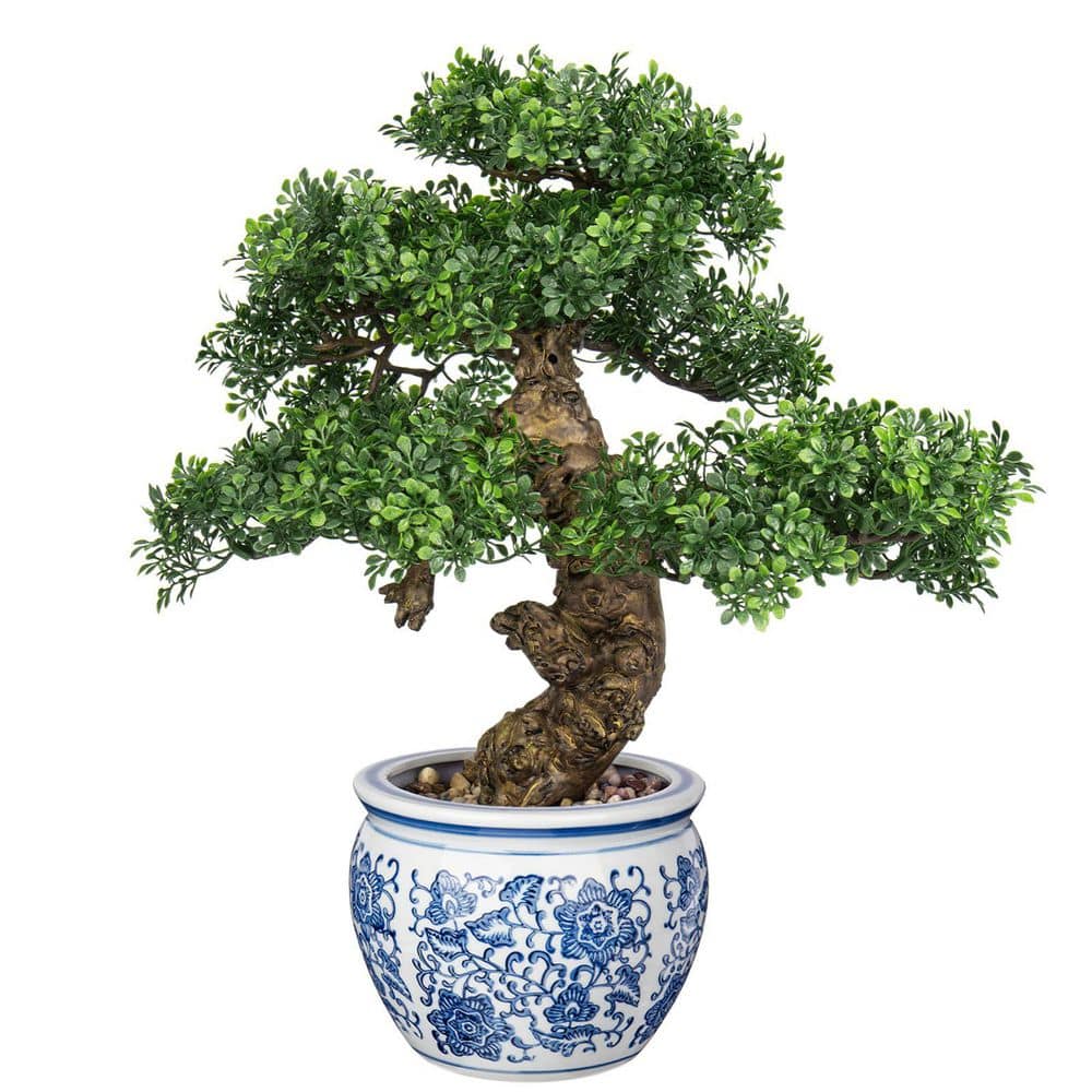 松 盆栽 65 cm ⑫ 1.4 ft. Artificial Bonsai Tree in Vase WK2115 - The Home Depot