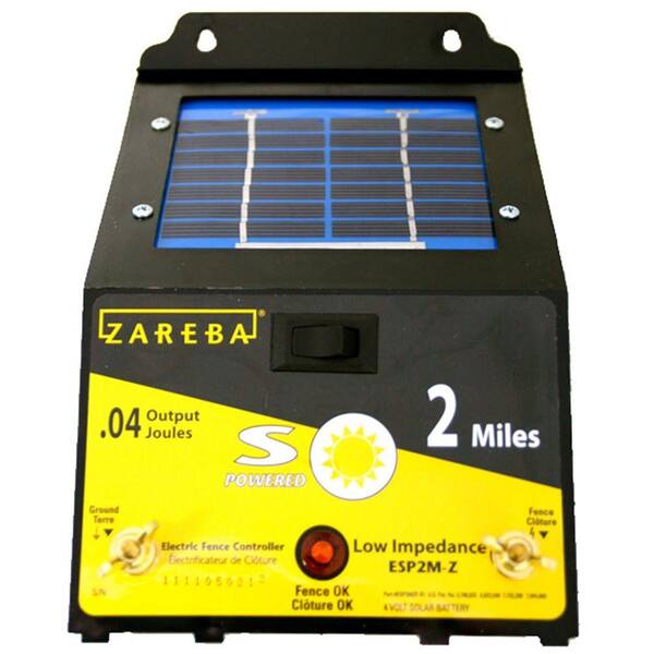 Zareba 2 Mile Solar Fence Charger-ESP2M-Z - The Home Depot