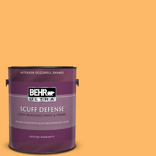 BEHR ULTRA 1 gal. Home Decorators Collection #HDC-SM14-11 Yellow Polka Dot Extra Durable Eggshell Enamel Interior Paint & Primer