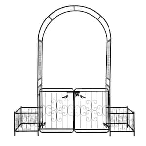 86.2 in. x 78 in. Grande Arbor with Gates and Planters