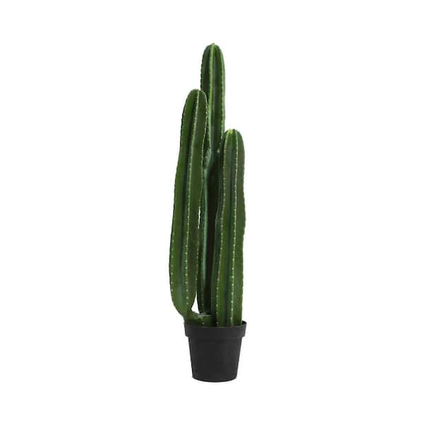 Unbranded Botanika, 40 in Green Artificial Cactus Plant in Black Pot