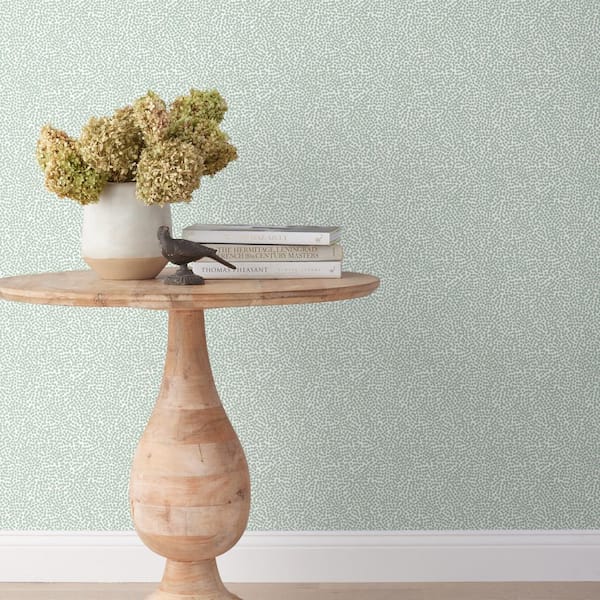 The Company Store Dots Willow Green Peel and Stick Wallpaper Panel (covers 26 sq. ft.)