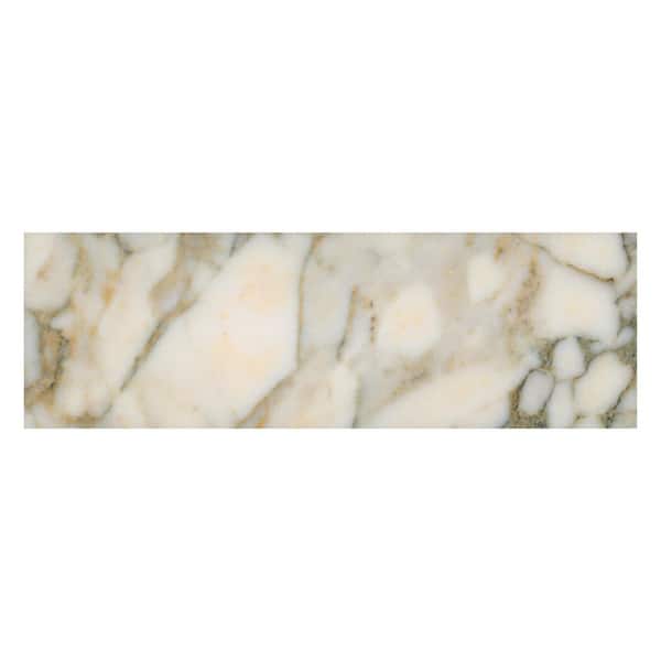 MSI Coronado Green 4 in. x 12 in. Brick Joint Marble Mosaic Tile