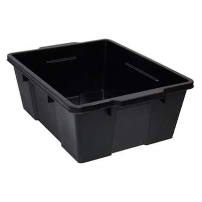 Basicwise 5.36 Gal. Large Clear Storage Container With Lid and Handles  QI003488 - The Home Depot