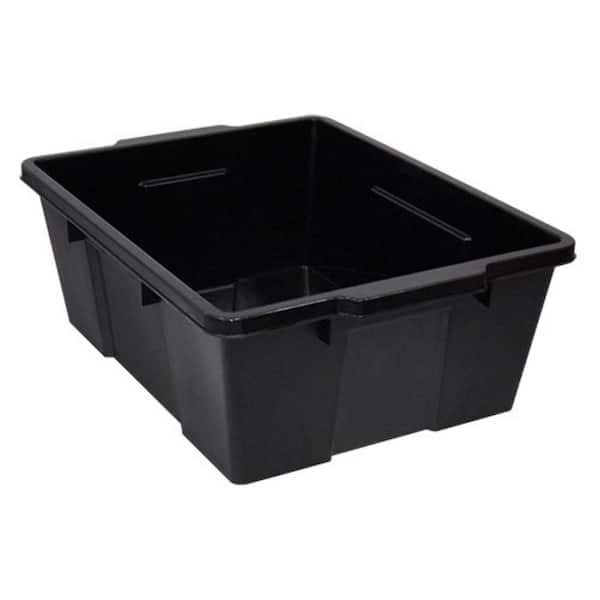 Quantum 44 Qt. Latch Container in Black (6-Pack)