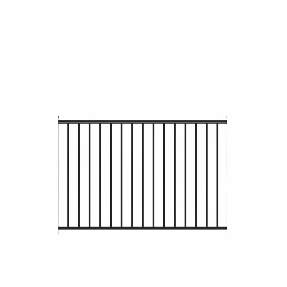 Beechmont Heavy-Duty 4 ft. H x 6 ft. W Black Aluminum Pre-Assembled Fence Panel price history on PriceWatchPro