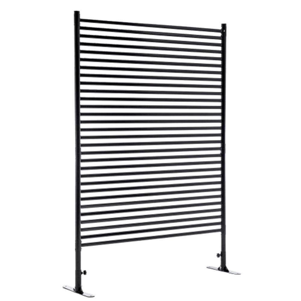 71.26 in. x 46.65 in. Freestanding Outdoor Privacy Screen-Metal Fence Panel