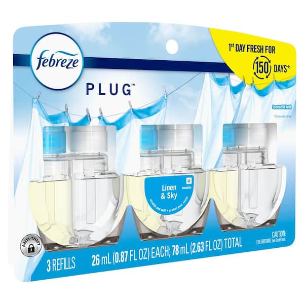 PLUG Air Freshener Refills, Linen and Sky, 0.87 oz PLUG Air Freshener Refills, Linen and Sky, 0.87 oz