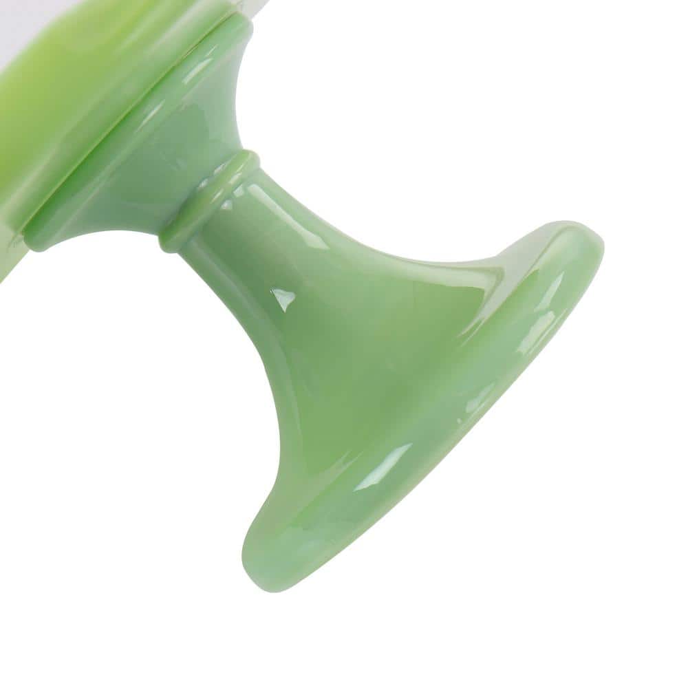 Green Jadeite Glass Round Cake Stand