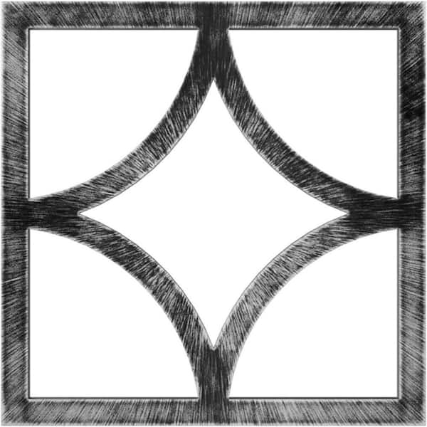 0.75 in. x 26 in. x 26 in PVC Medallion Moulding