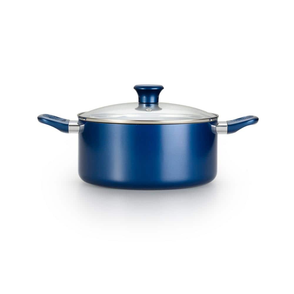 Blue 14-Piece Non-Stick Aluminum Cookware Set
