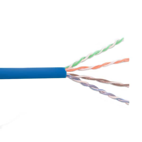 Unbranded Category 6 1000 ft. Blue Twisted Pair Plenum Cable