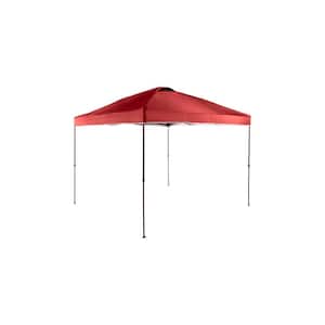 10 ft. x 10 ft. Red Instant Canopy Pop Up Tent