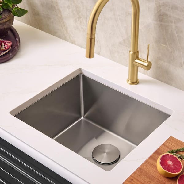 Gravena 21 in. Undermount Single Bowl 16-Gauge Stainless Steel Bar Prep Kitchen Sink with Rounded Corners
