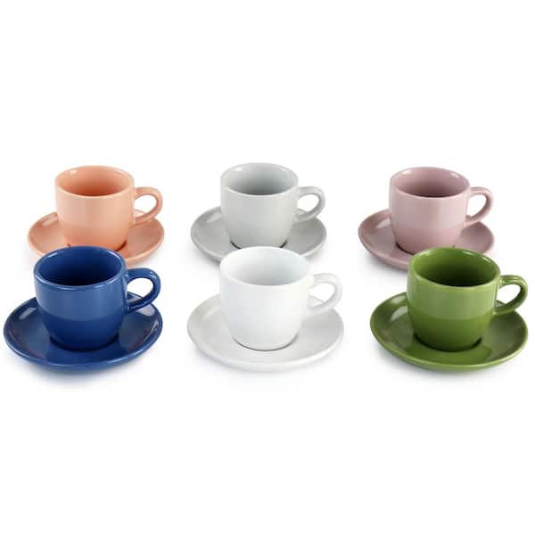 Royal Doulton Coffee Studio 4 oz. Mixed Colors Porcelain Espresso