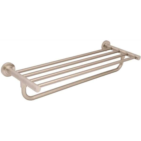 Premier Essen 21 in. Towel Rack with 1 Hanger Bar in Brushed Nickel