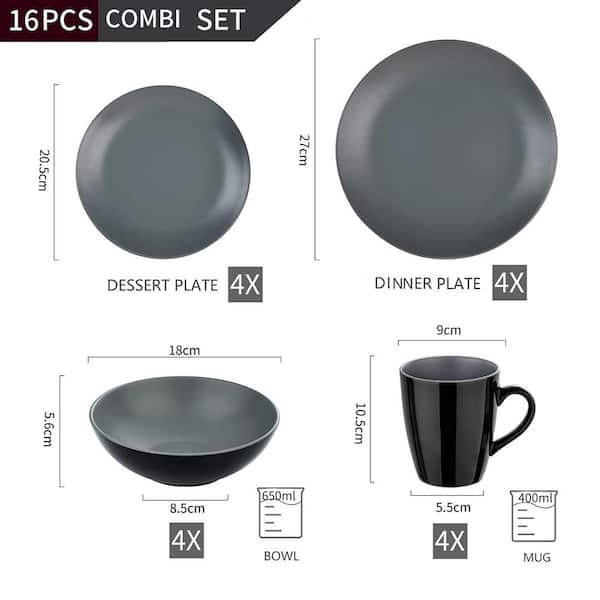 DINERA Mug, dark gray - IKEA