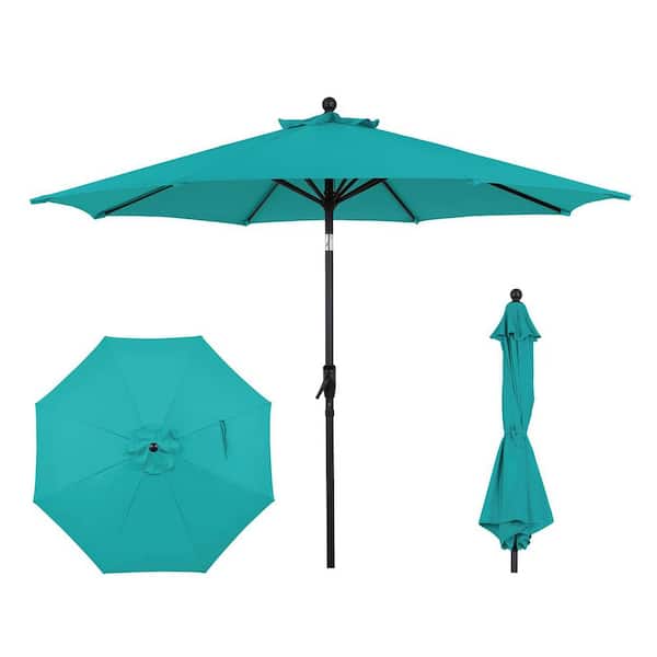 9 double vented patio umbrella with tilt AE Outdoor 9 ft. Patio Umbrella w/ Auto-Tilt and Crank Lift-Double Vented Canopy, Wind-Resistant Ribs, UV/Water-Resistance(SKYBLUE)