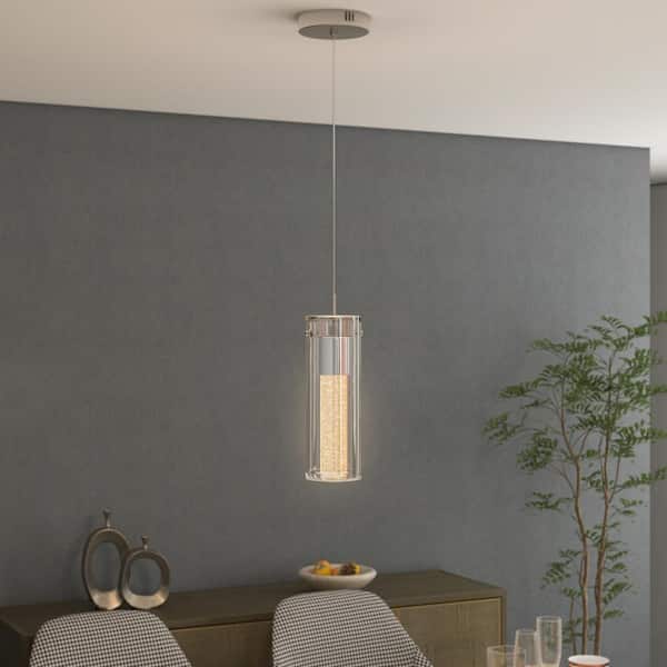Pia Ricco 8.5-Watt 11.43 in. H 1 Light Chrome Modern Integrated