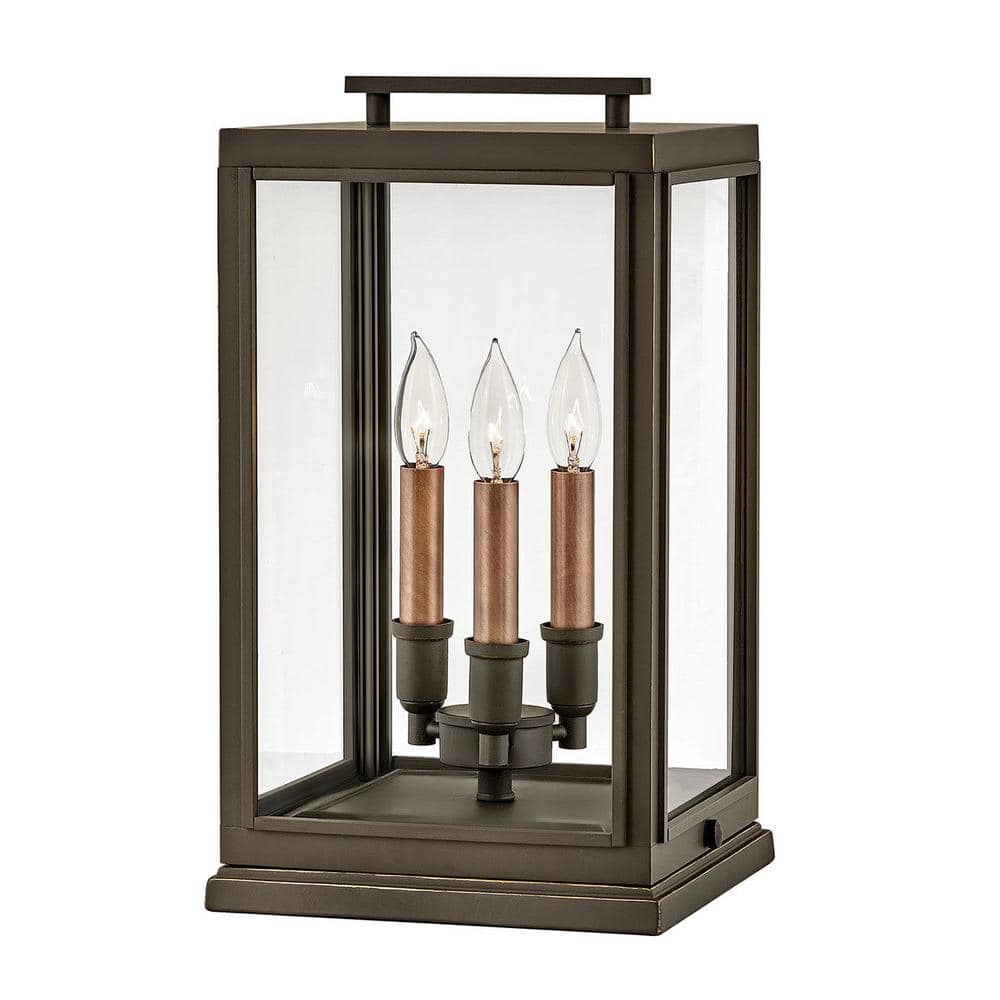 Hinkley 2327OZ-LV Manhattan 1-Light Oil Rubbed Bronze Outdoor Post