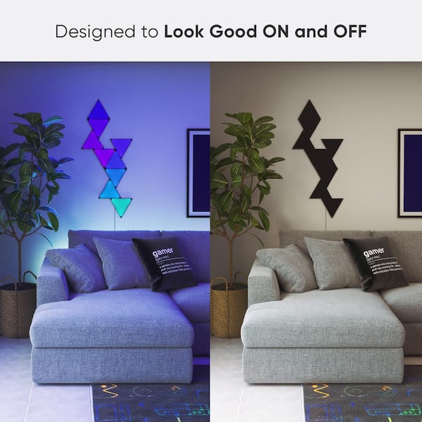 T293-39 Nanoleaf Shapes スマーターキット　ジャンク Nanoleaf Shapes Mini Triangles Smarter Kit - Smart LED Wall Light