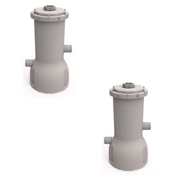 JLeisure Clean Plus 800 GPH Above Ground Pool Filter Cartridge Pump (2-Pack)