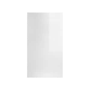 Valencia Series 13 in. W. x 0.75 in. D x 96 in. H in Gloss White Kitchen Cabinet End Panel