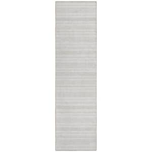 Well Woven Torino Beige Striated Abstract Runner Rug 2x7 (2'3 x 7